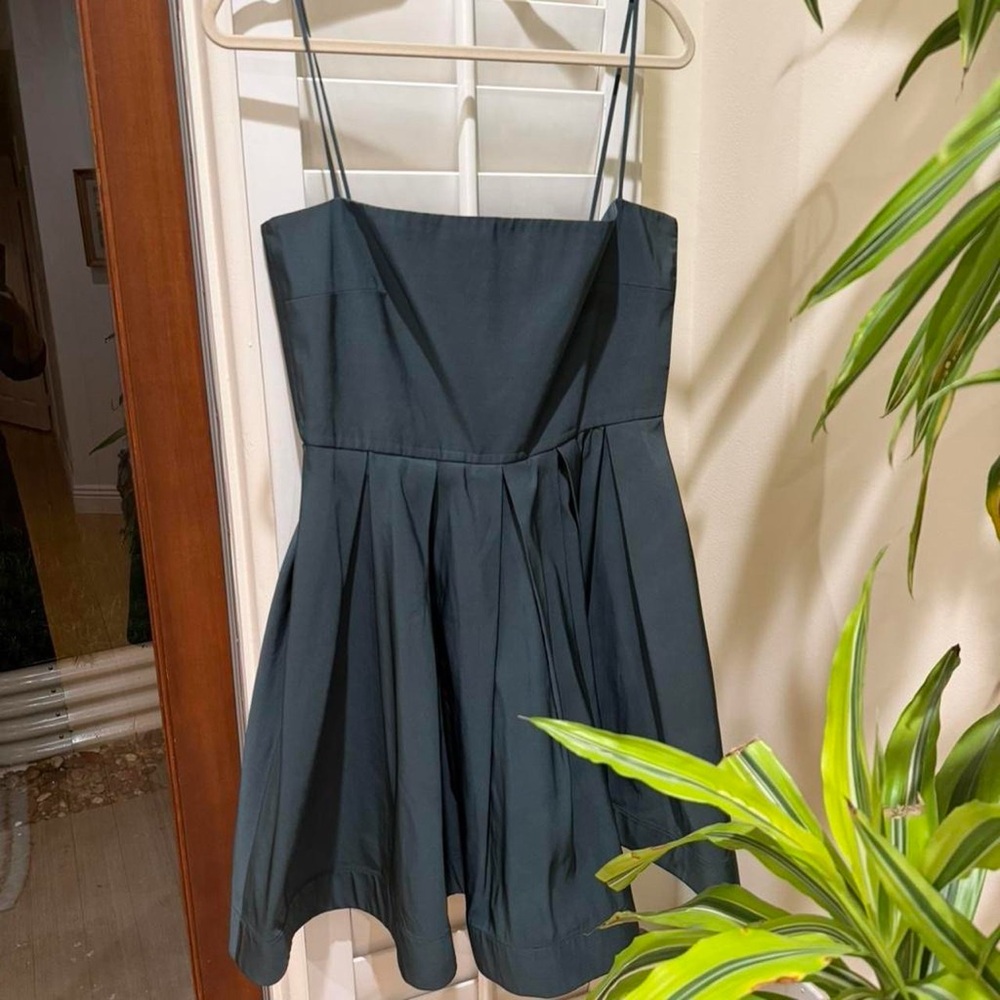 RED Valentino Dark Green Strapless Dress
